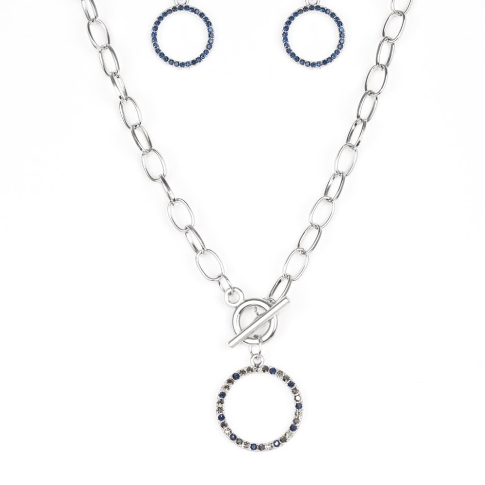 Paparazzi Silver Toggle Necklace and Earrings Set